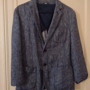 Blue linen suit men's size S